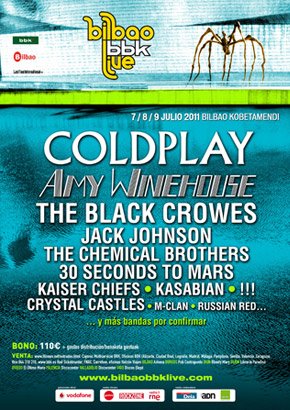 NUEVAS INCORPORACIONES AL CARTEL DEL BILBAO BBK LIVE 2011