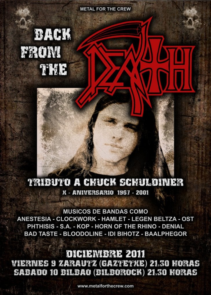BACK FROM THE DEATH – TRIBUTO A CHUCK SHULDINER