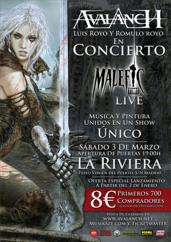AVALANCH: CONCIERTO ÚNICO EN MADRID DENTRO DE LA GIRA “MALEFIC TOUR”