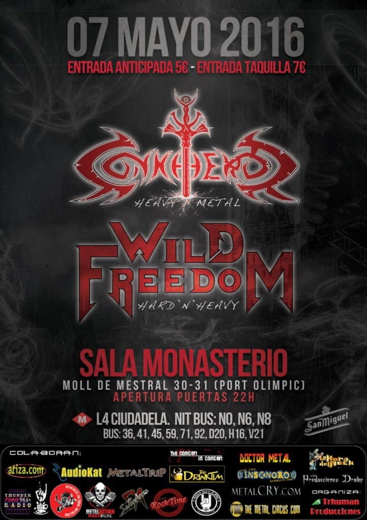 CARTEL CONKHEROR + WILD FREEDOM  MONASTERIO  07-05-2016