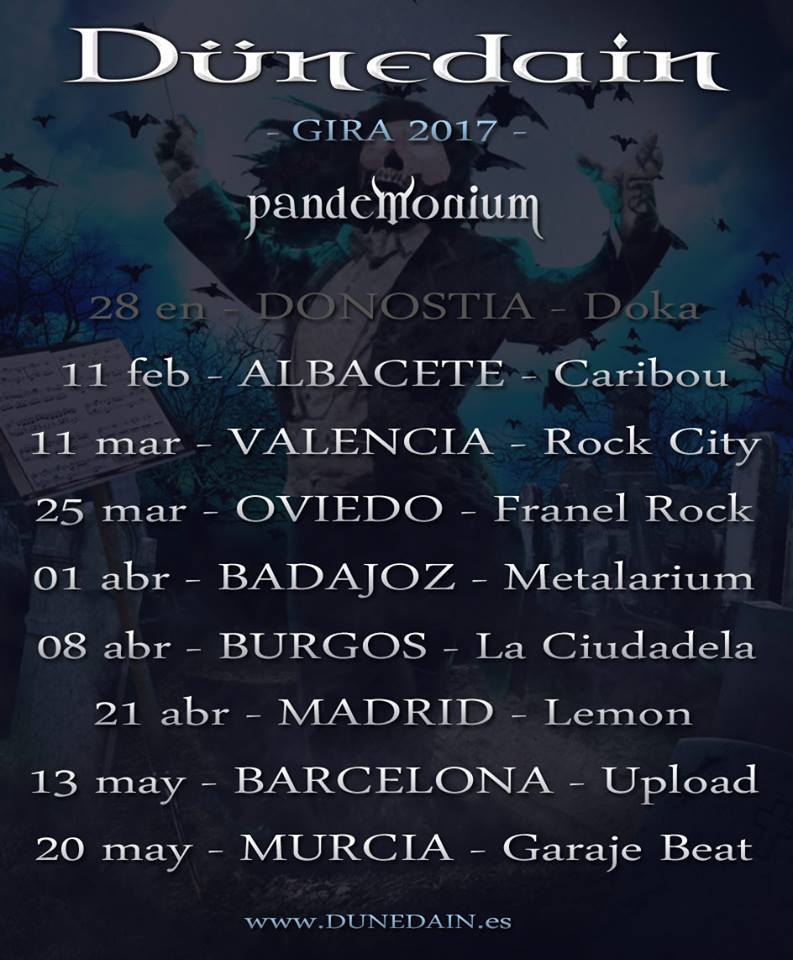 Más fechas de gira de Dünedain