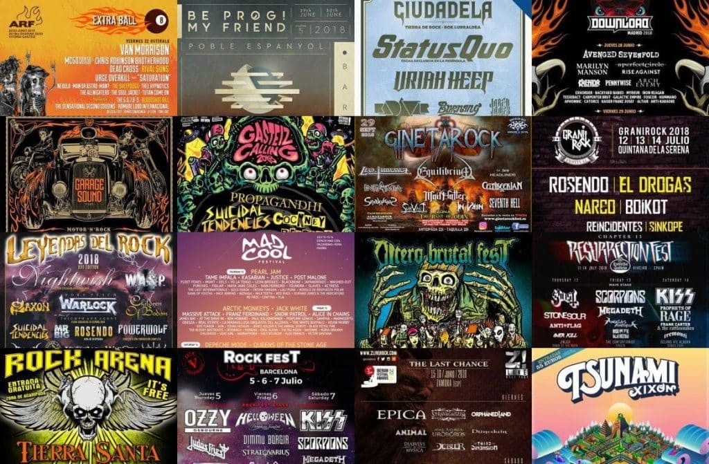 Festivales 2018 España