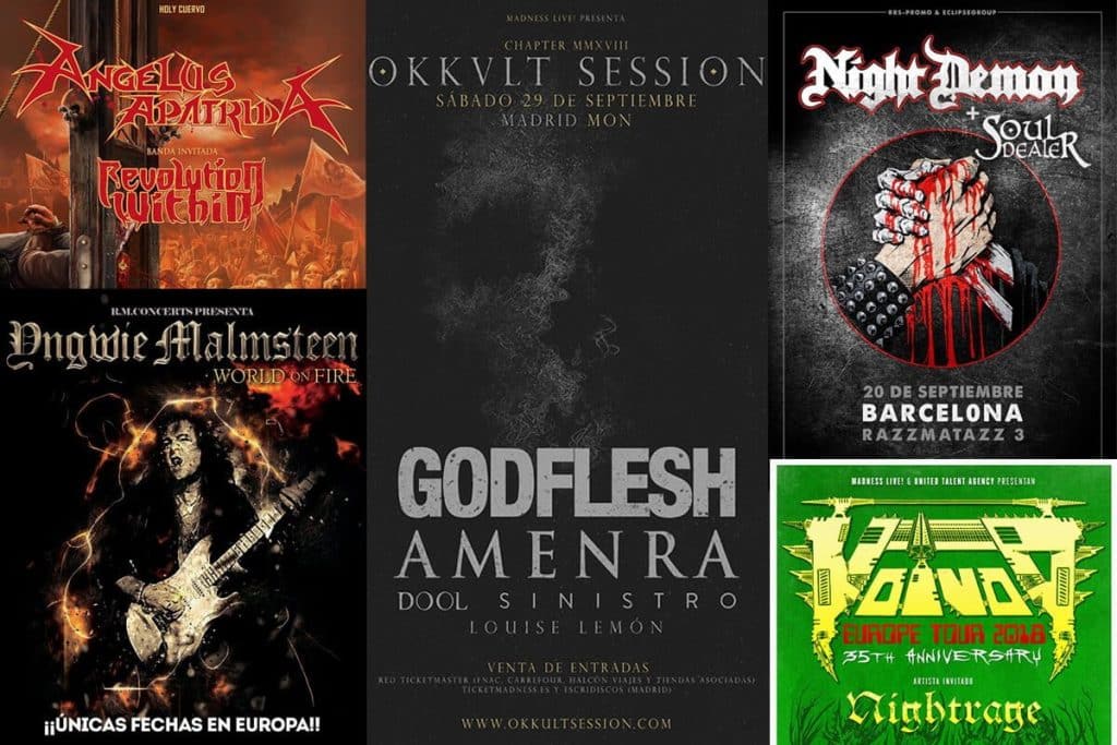 Conciertos Septiembre 2018