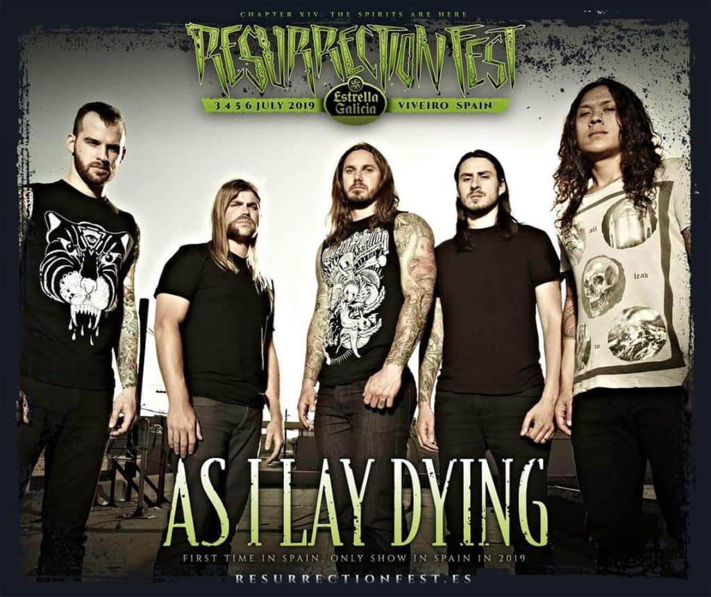As I Lay Dying Resurrection Fest 2019