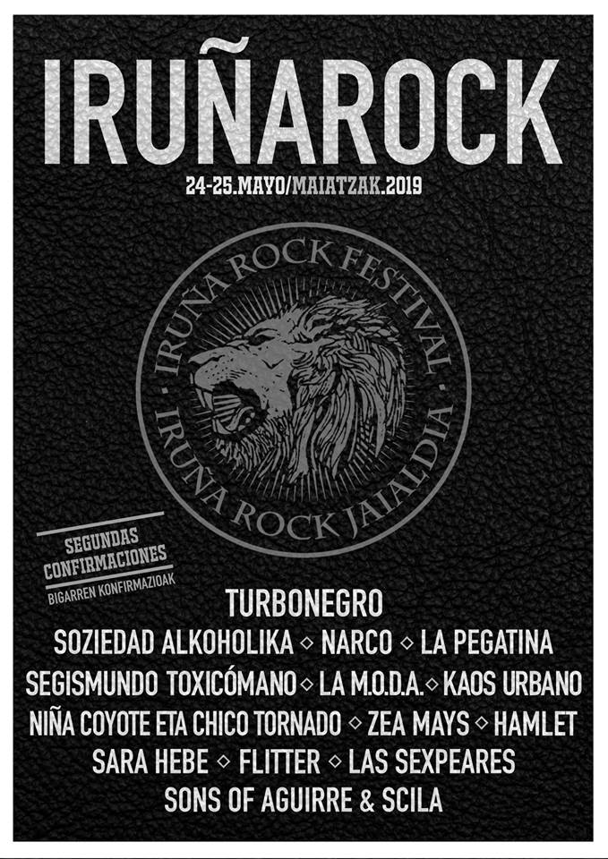 Iruña Rock 2019 segundas confirmaciones