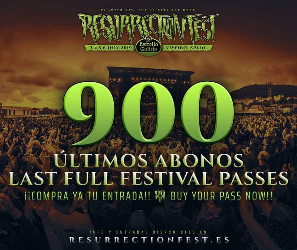 Últimos 900 abonos del Resurrection Fest 2019