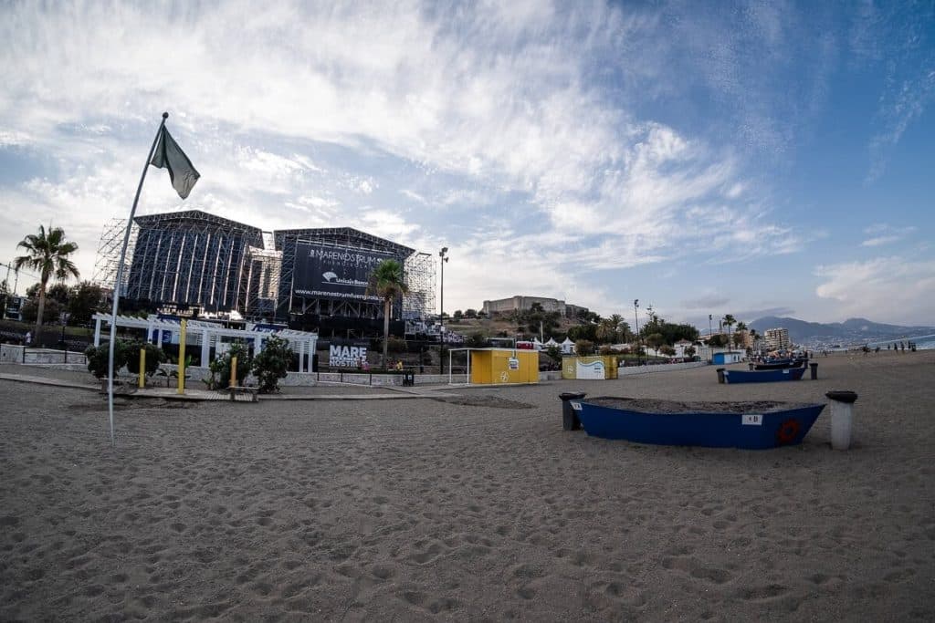 Instalaciones Rock The Coast 2019 playa