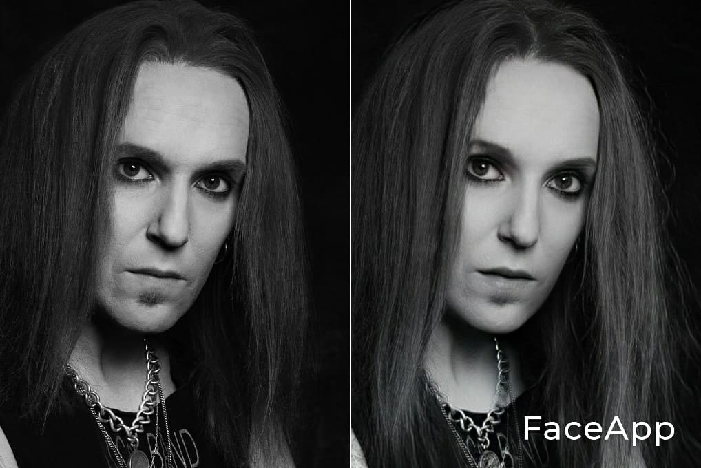 Alexi Laiho FaceApp