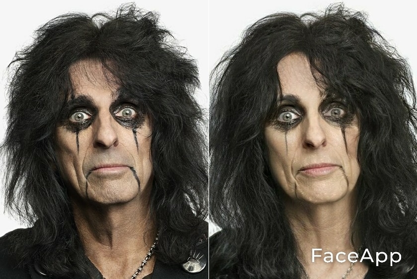 Alice Cooper FaceApp