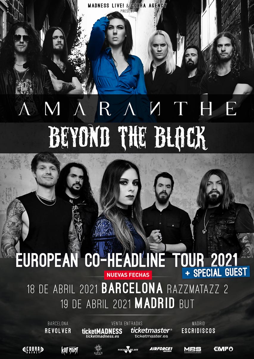 Amaranthe Beyond The Black España 2021