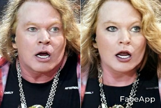 Axl Rose FaceApp