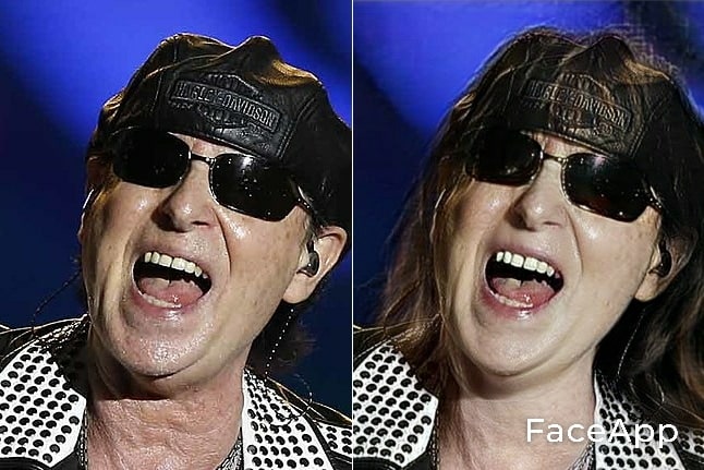 Klaus Meine FaceApp