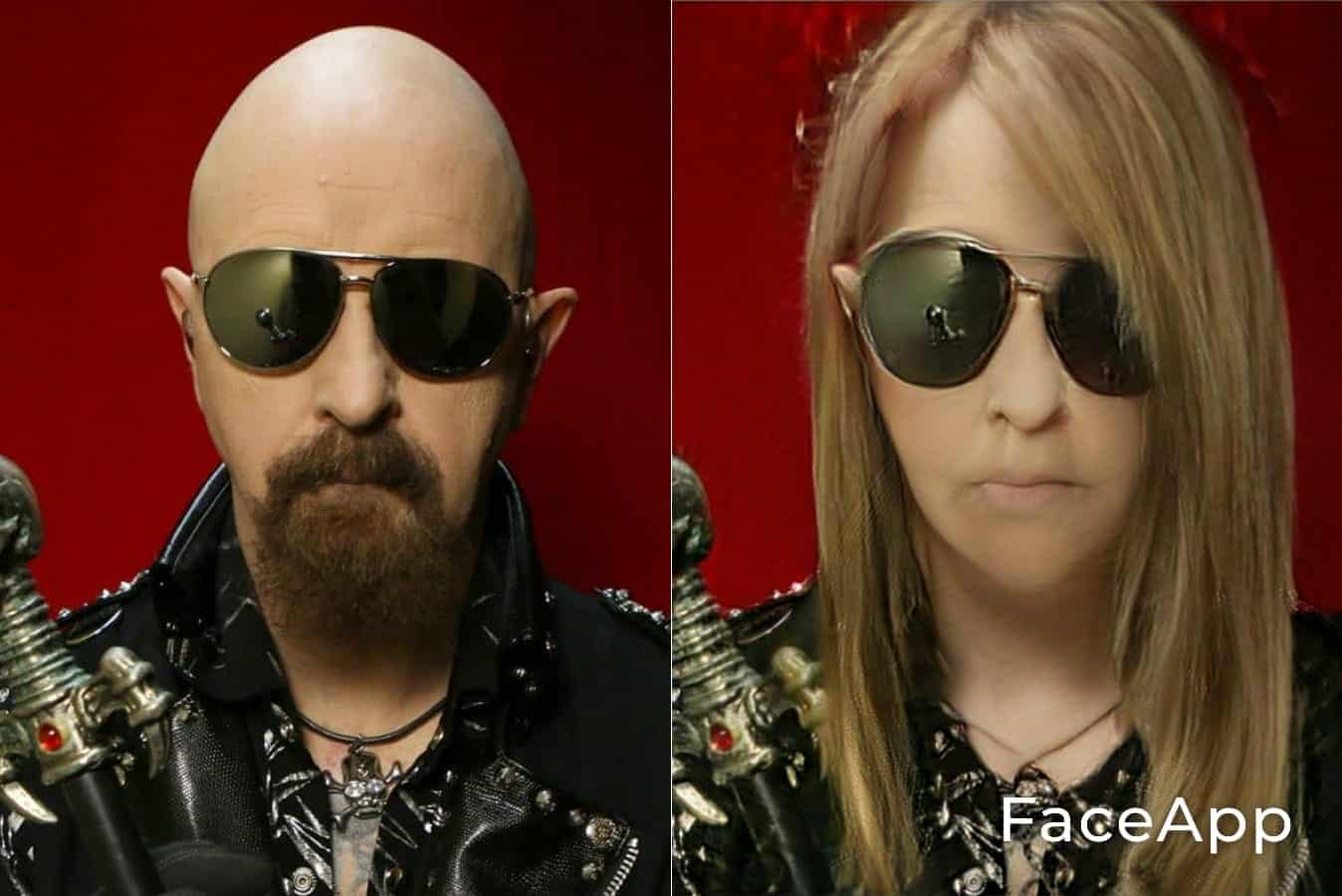 Rob Halford FaceApp