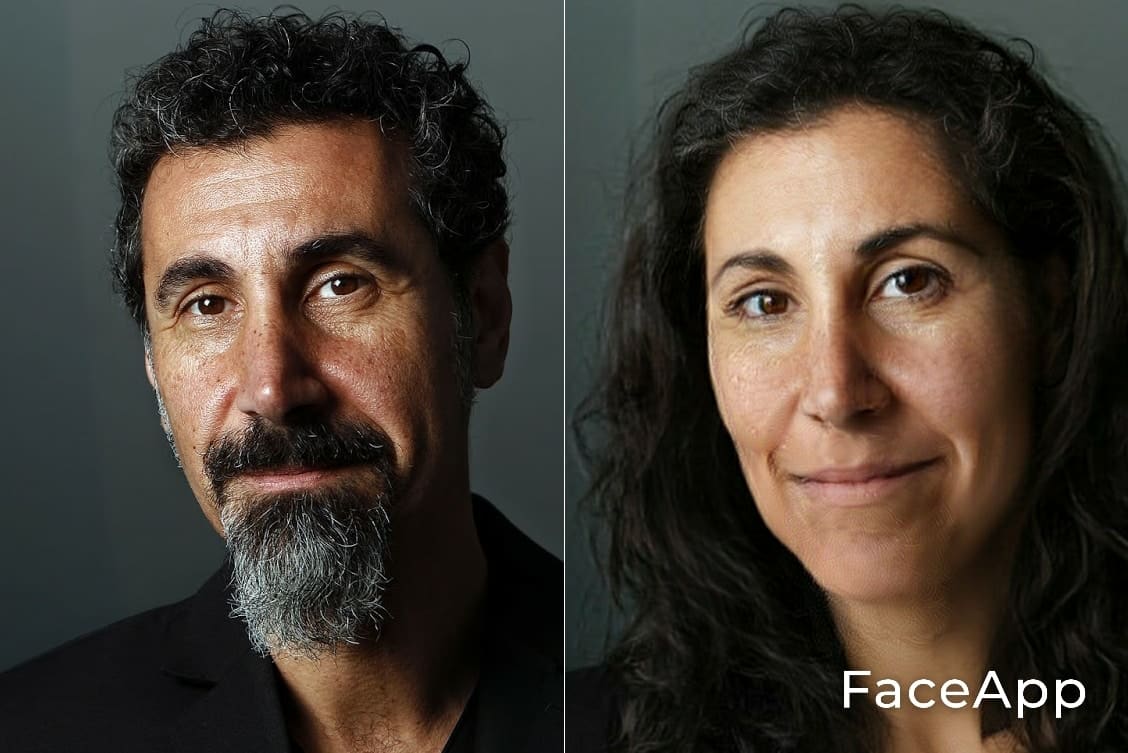 Serj Tankian FaceApp