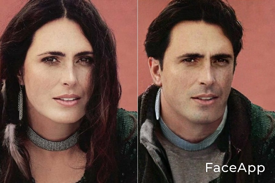 Sharon den Adel FaceApp