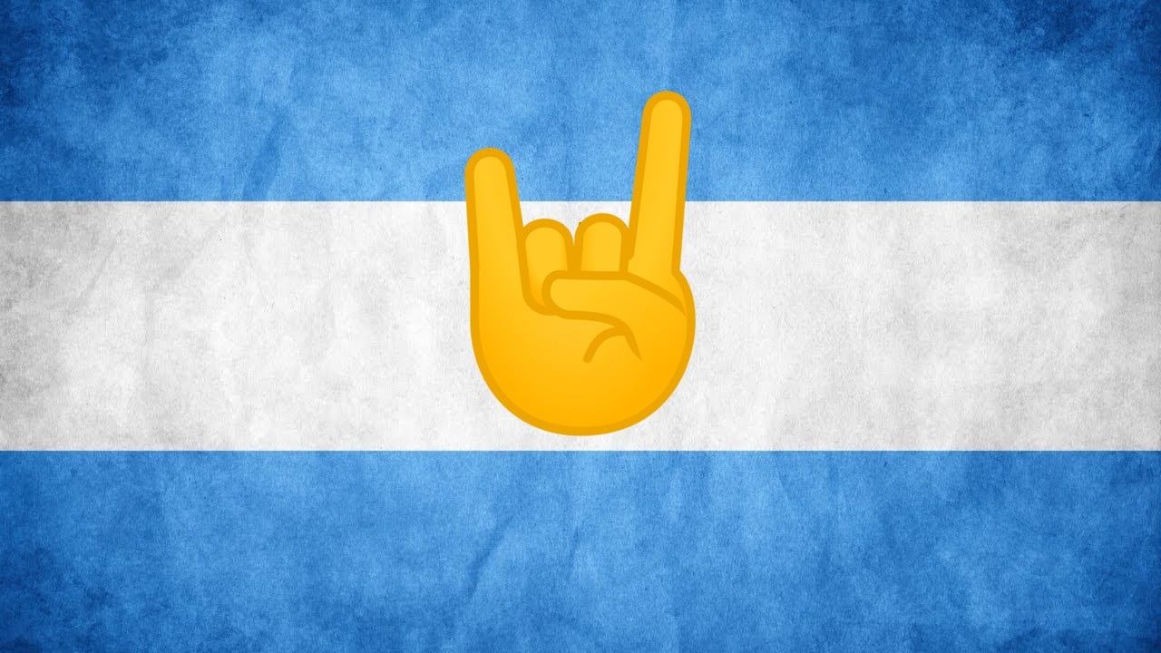bandera metal Argentina
